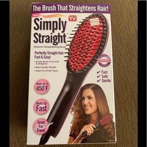 Simply Straight ceramic hair straightening brush
